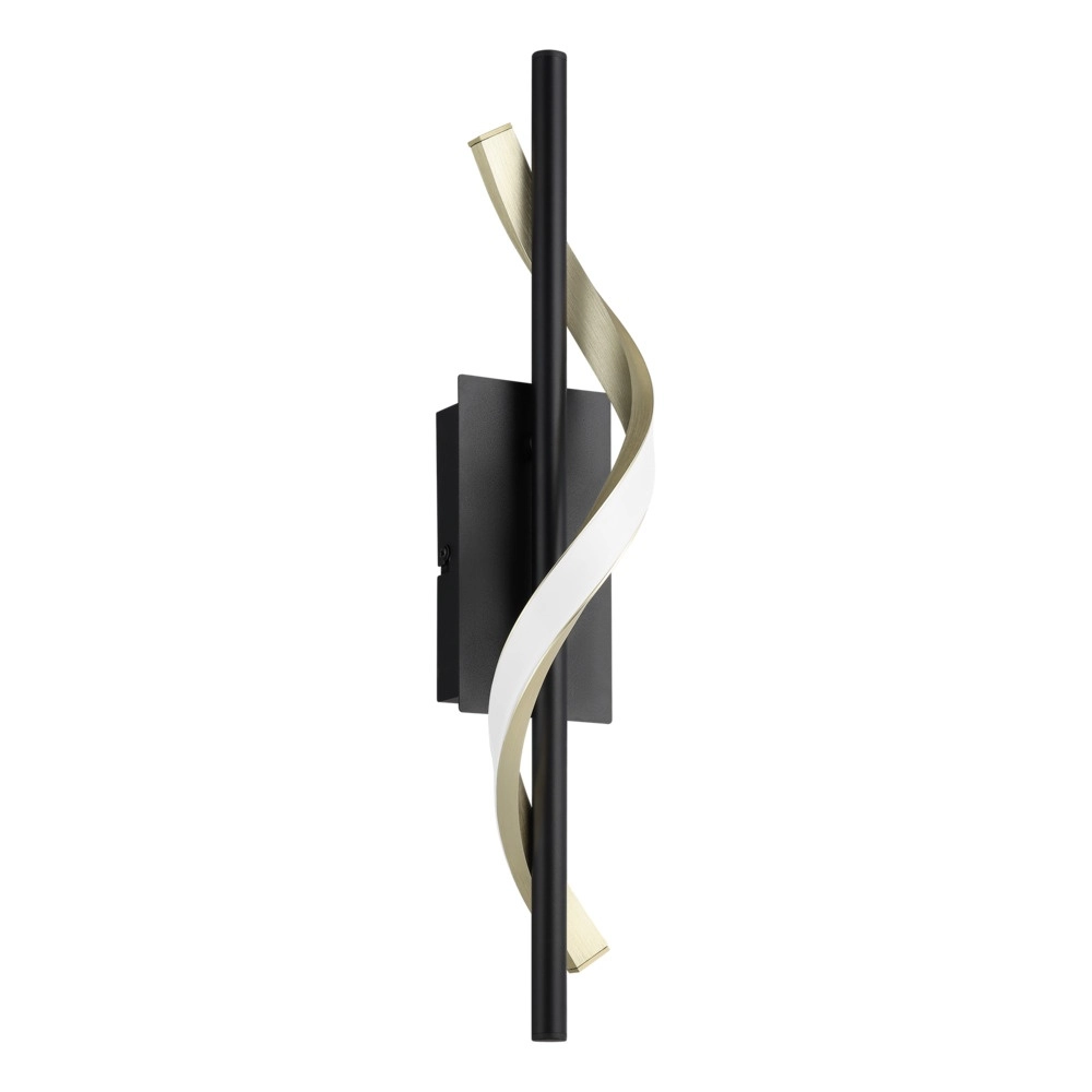 Wandleuchte Conaprato schwarz mit gold