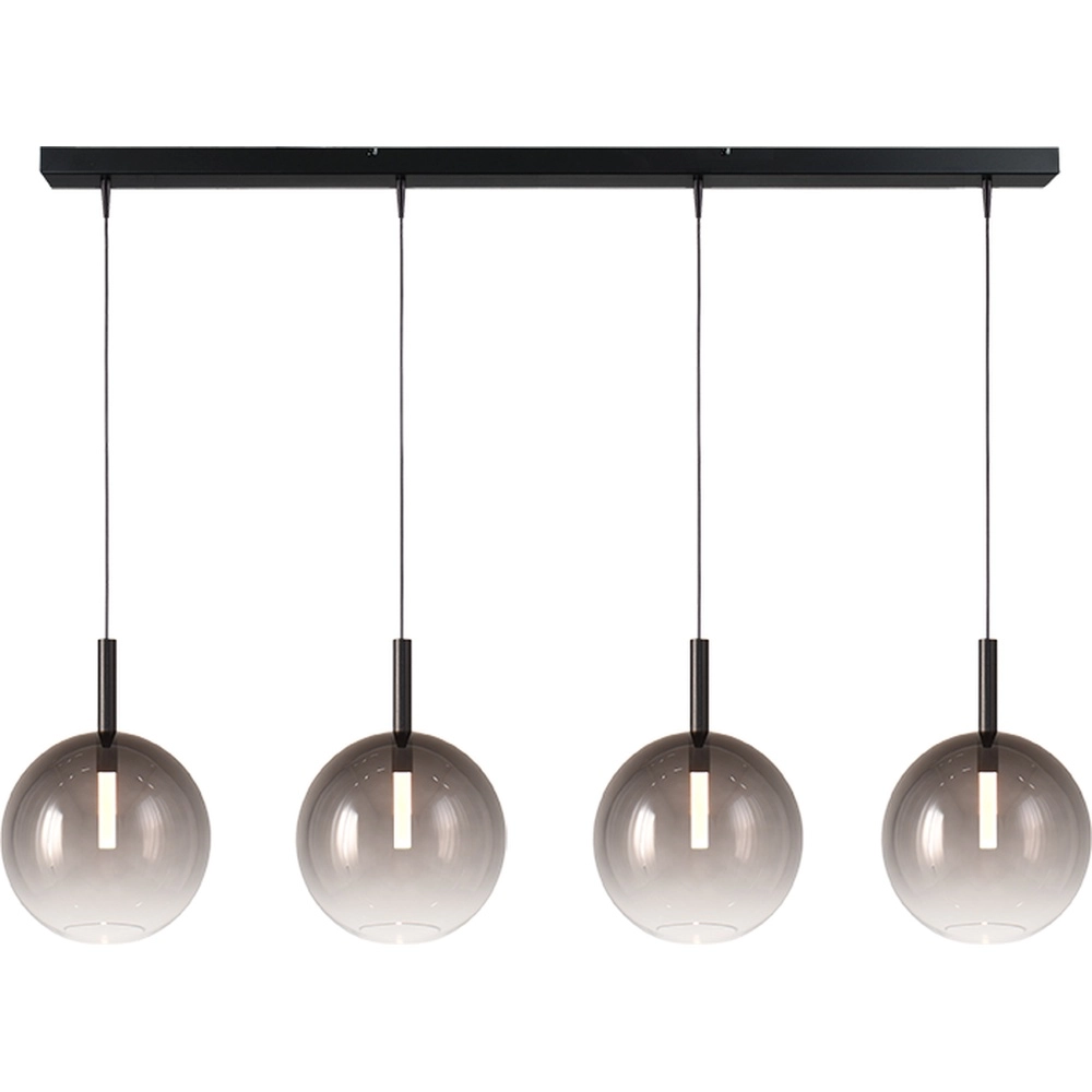 4L Pendellampe Ø24 cm Lido Ball mit rauchverdünnendem Glas Masterlight 8718121324869