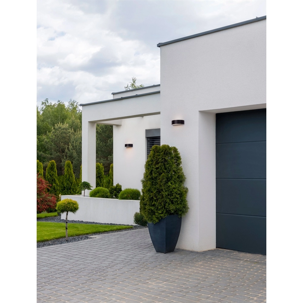 Runde Wandleuchte Nectar anthrazit Lyora 5212017449375