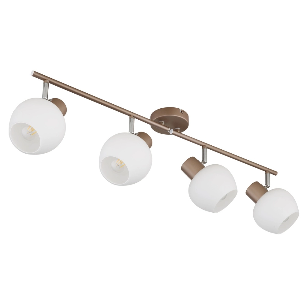 Deckenlampe Eileen 4-helles Kaffeebraun Globo 9007371580576