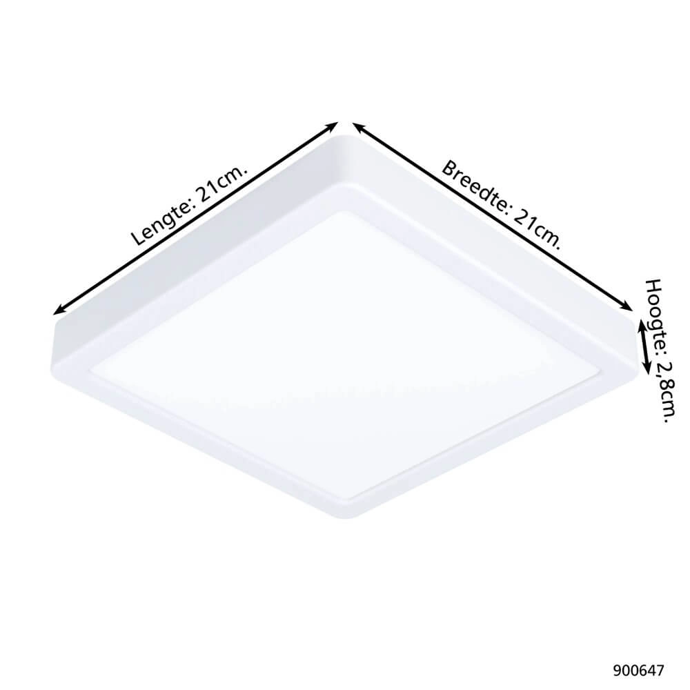 Badezimmerlampe Fueva 5 IP44 – Weiß – 21 cm Eglo 9008606245307