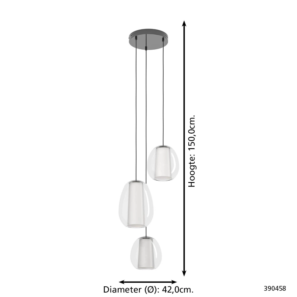 Design-Pendellampe Menorca graue Ø 42 cm Stars of Light 9008606359998