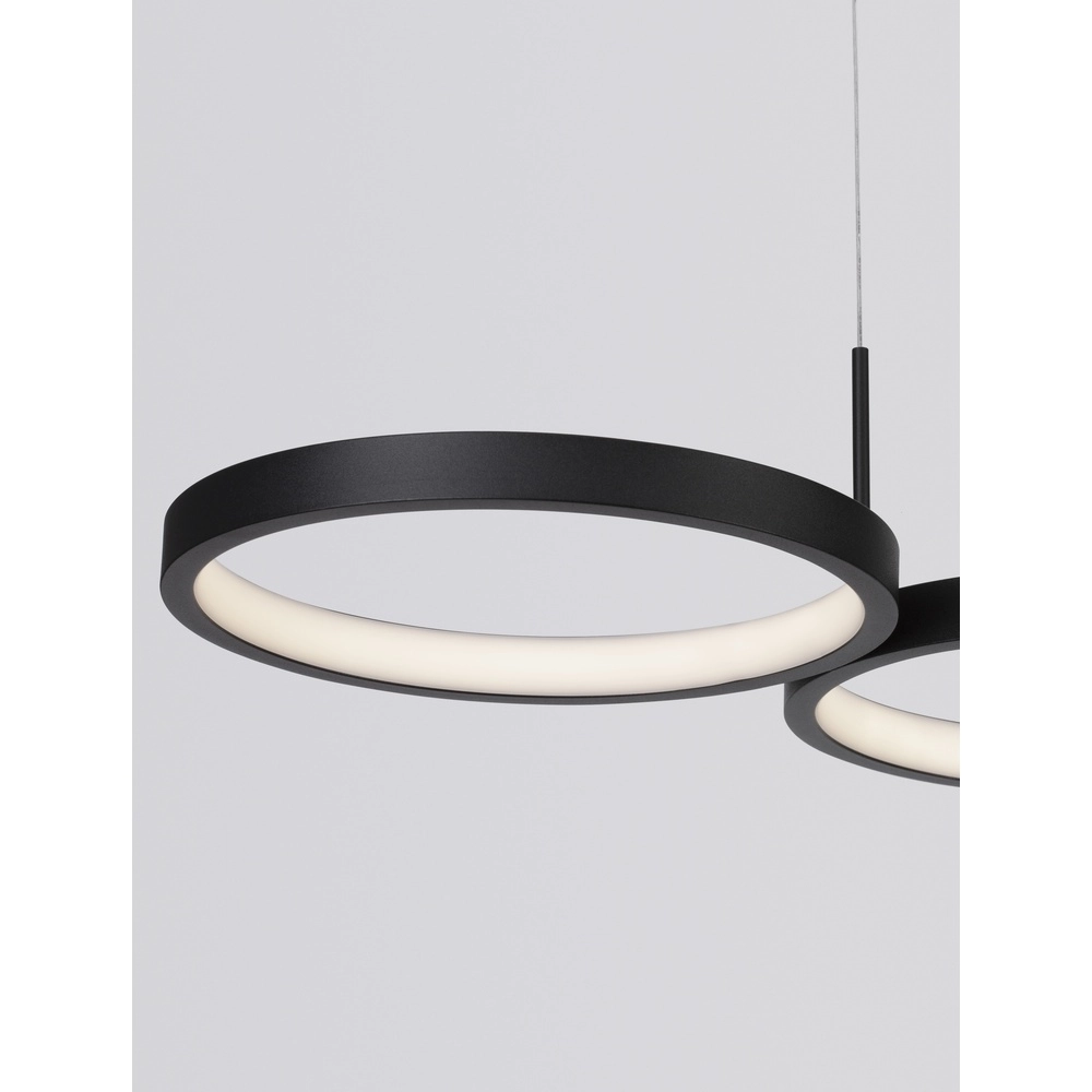 Moderne Pendelleuchte Magnus schwarz 84cm Lyora 5212017433183