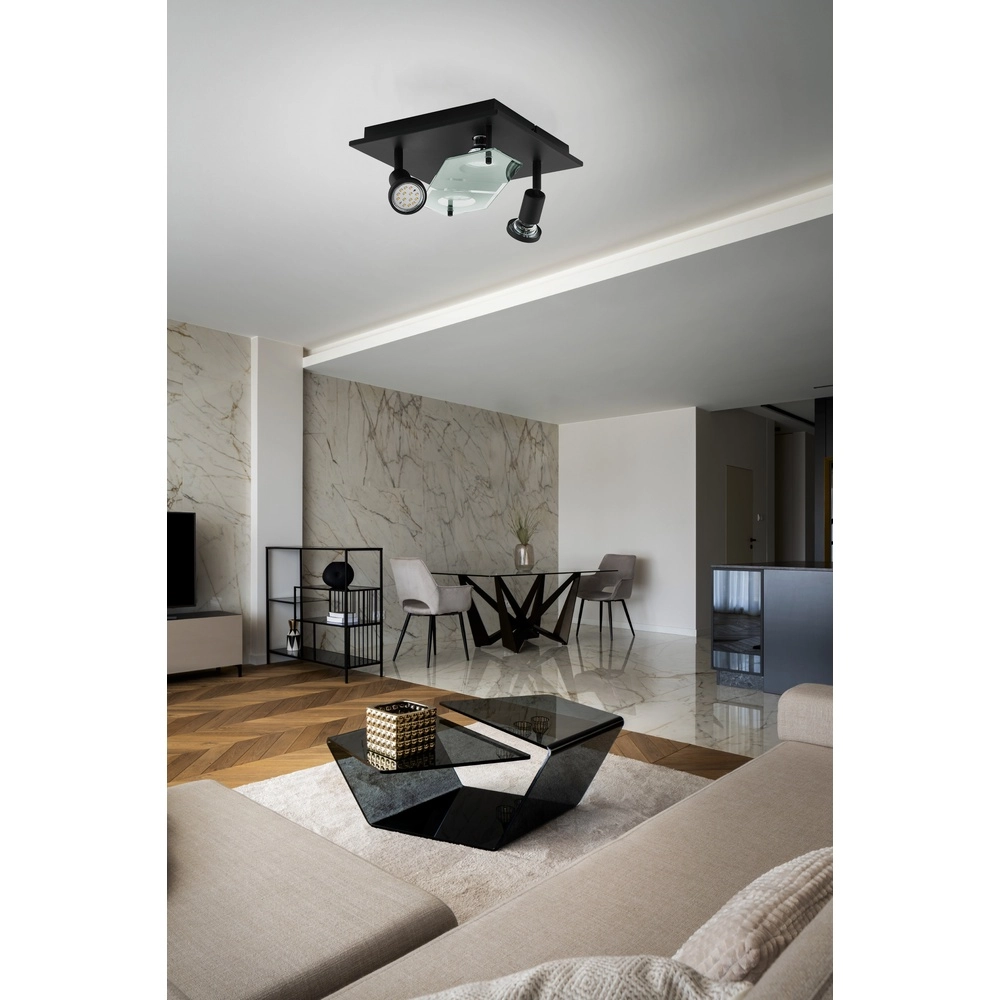 Deckenlampe Cabo 2 Schwarz Eglo 9002759752170