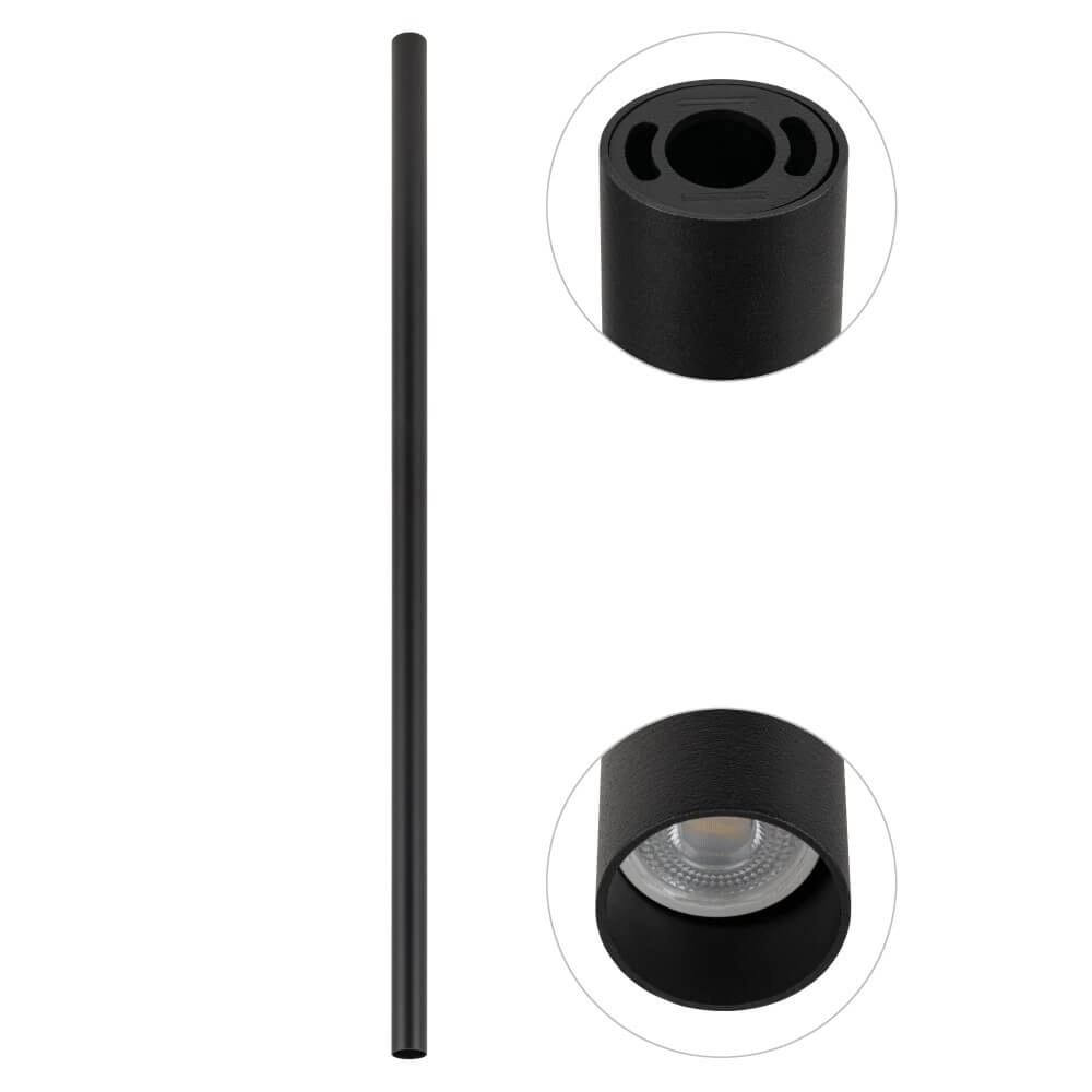 Langer Aufbaustrahler Fourty XL 110cm - schwarz Lyora 5903139108256