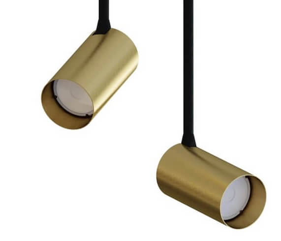Goldfarbener Aufbaustrahler Mono Long 2-flammig Lyora 5903139773393