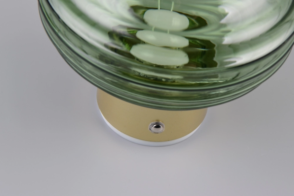 Wandleuchte Earl Grünes Glas Wiederaufladbar Trio 4017807643459