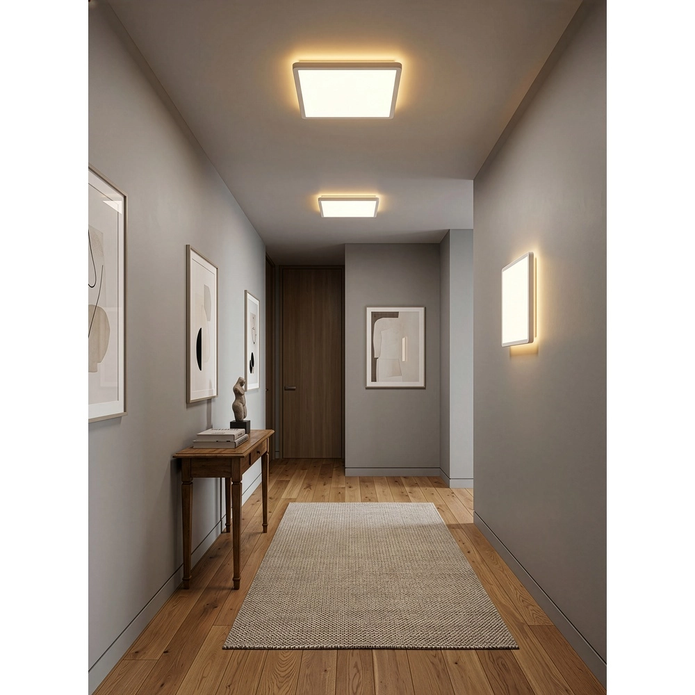 Quadratische Deckenlampe Emra Weiß 29 cm Trio 4017807704167