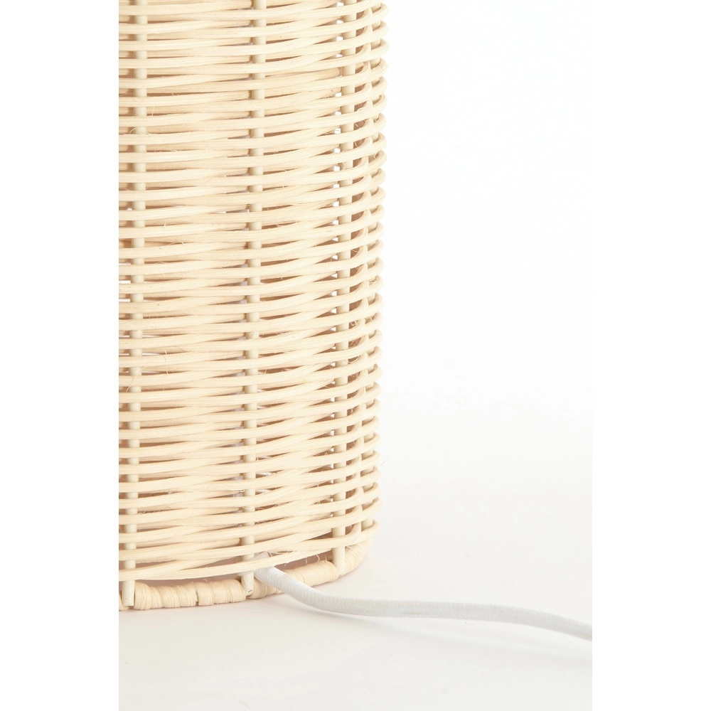Rattan-Tischlampe Mandor Ø 28,5 cm – dunkles Rattan Light & Living 8717807820541