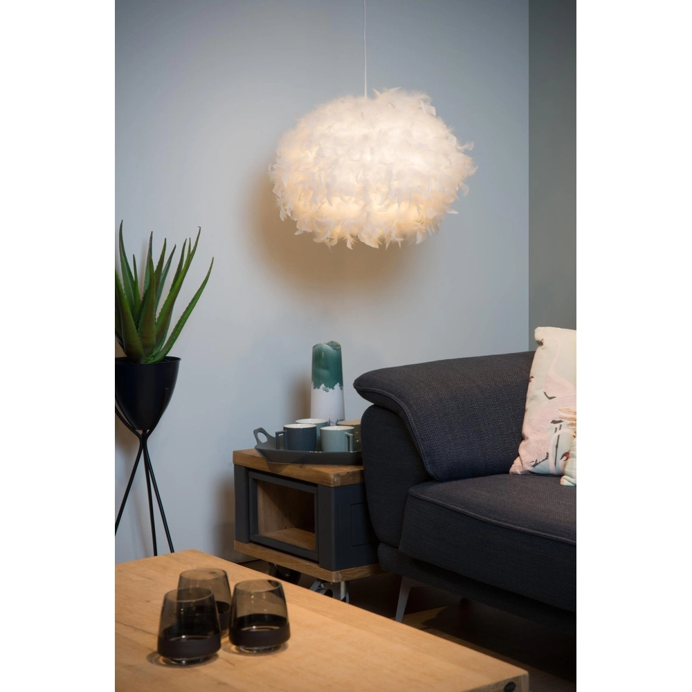 Pendellampe Goosy Soft Ø 50 cm weiß Lucide 5411212712707