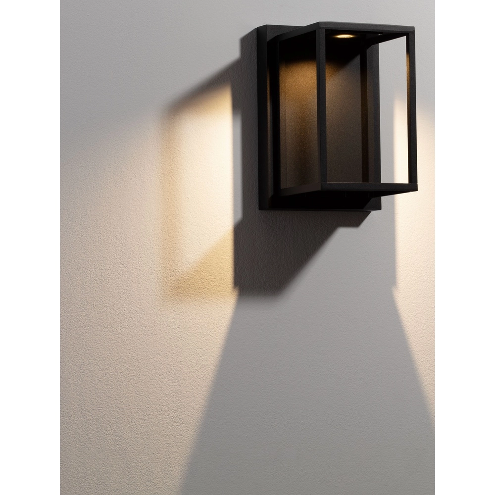 Schwarze Wandleuchte Prive ca. 25cm Lyora 5212017453150