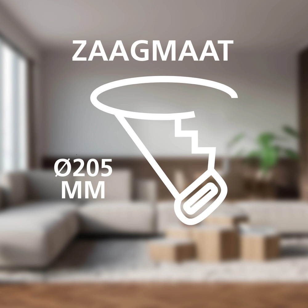 Einbaulampe Fueva 6 rund – weiß – Ø 21,6 cm Eglo 9008606330782