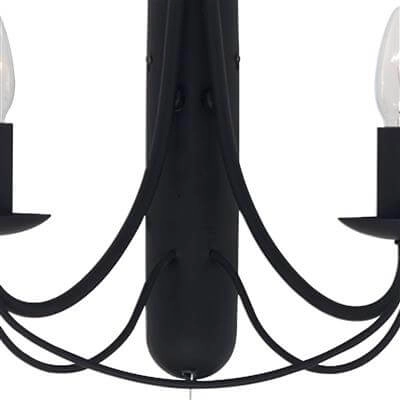 Schwarze Wandleuchte Maypole Searchlight 5013874209177
