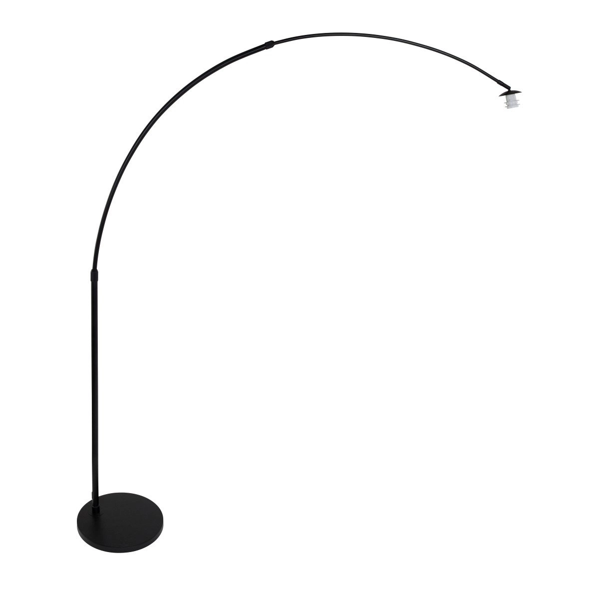 Bogenlampe Stresa schwarz mit Rauchglas Steinhauer 8712746116489