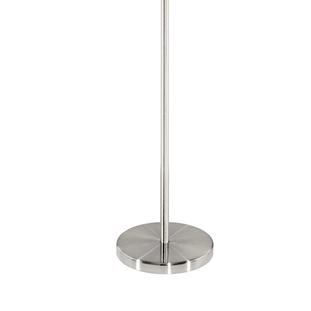 Stehlampe Pasteri 28cm Nickel Matt mit grauer Kapuze Eglo 9002759951665