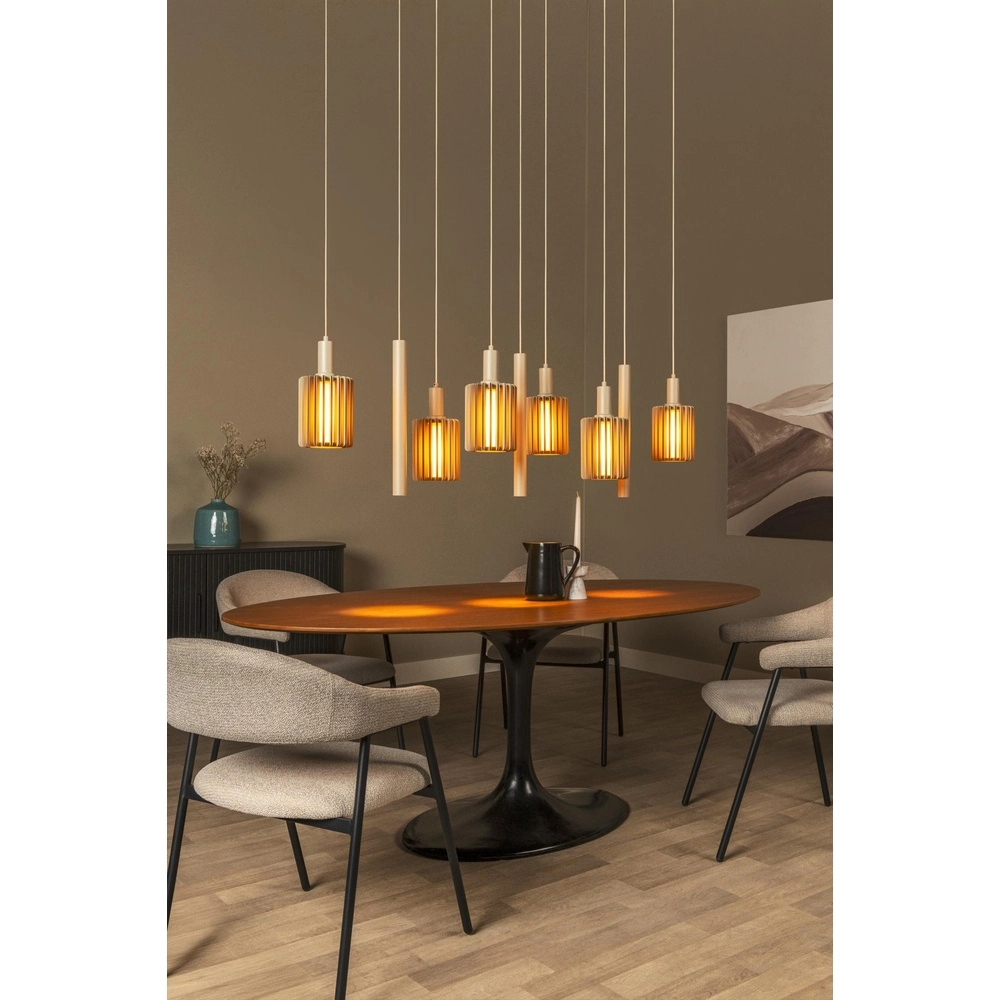 9-Licht Pendellampe Lambres taupe Lucide 5411212452993