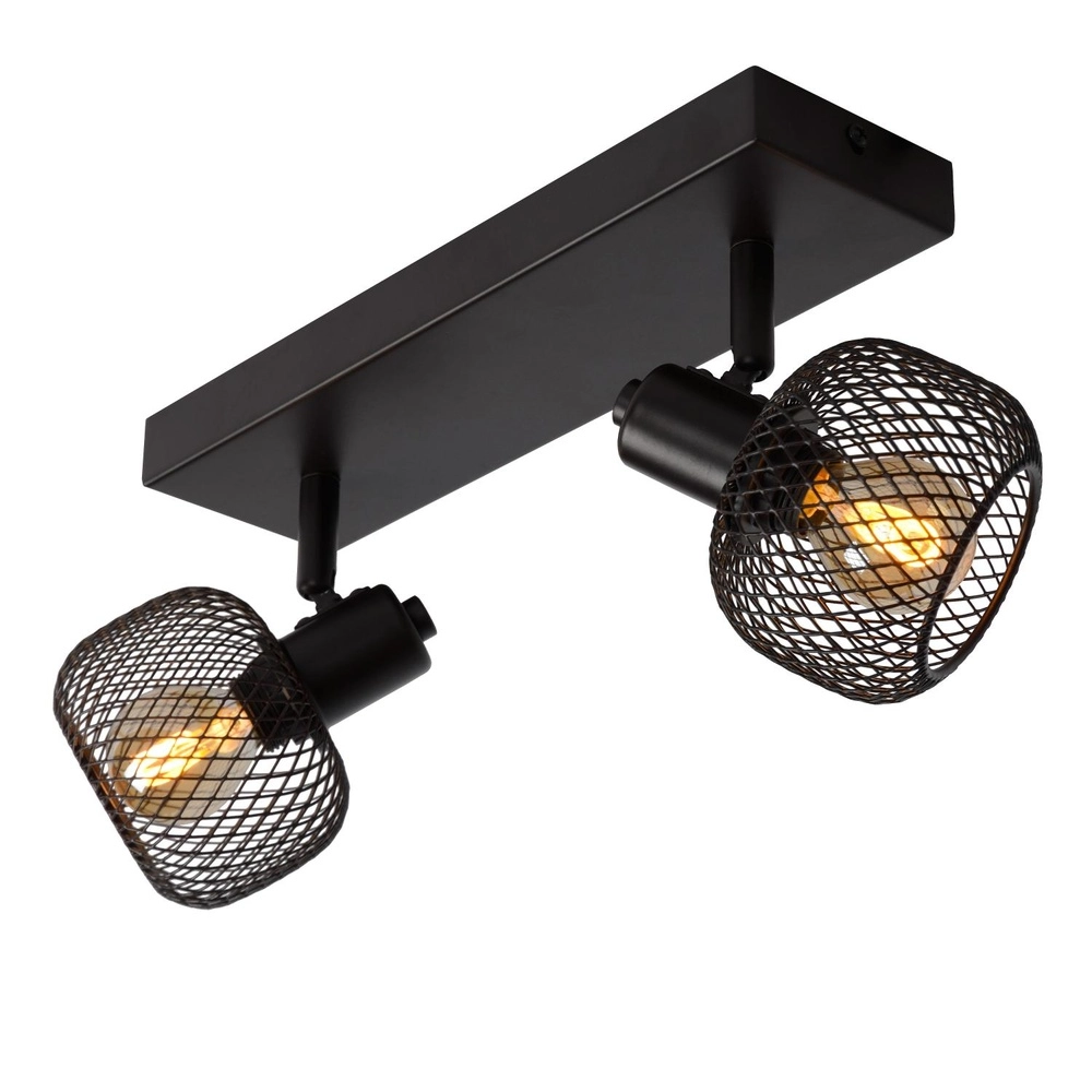 Deckenlicht Maren 2-Licht Schwarz Lucide 5411212771094