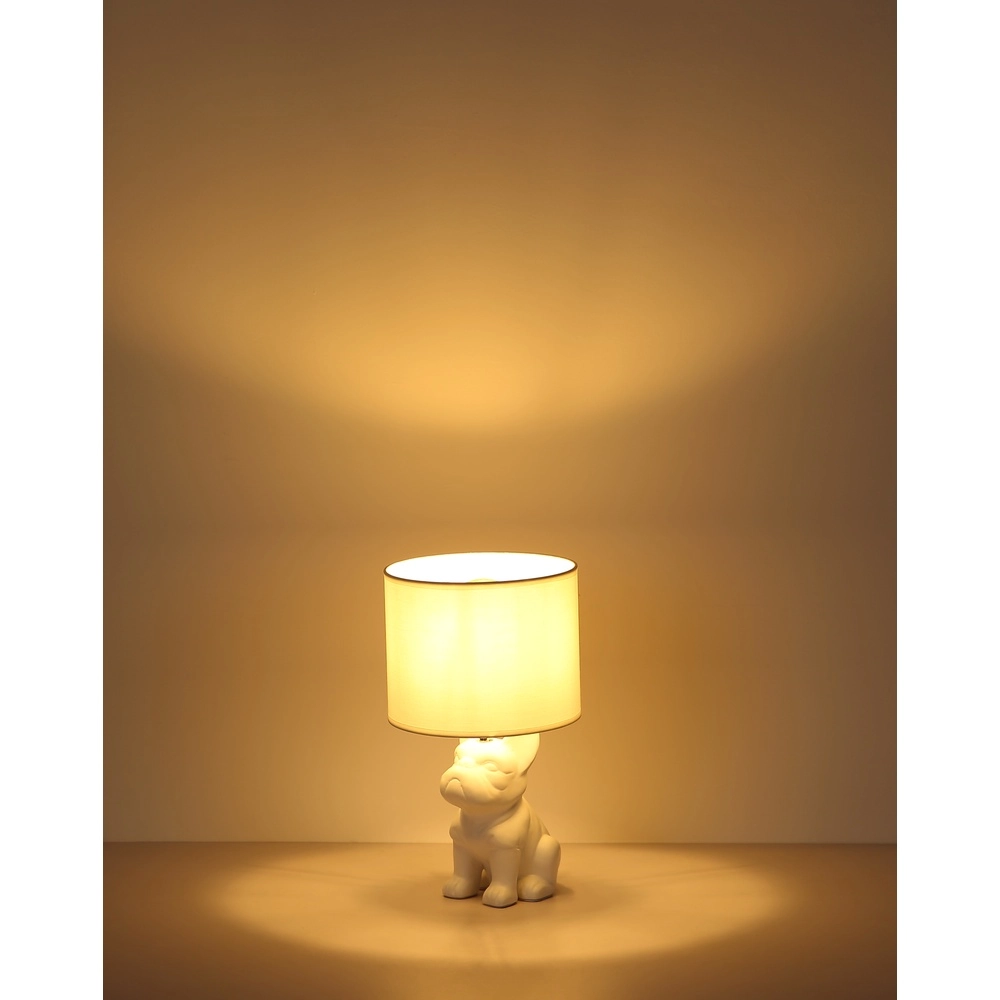 Tischlampe Dogo Hund White mit Mütze Globo 9007371569687