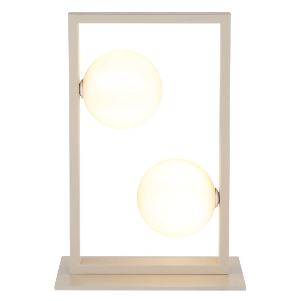 Moderne Tischlampe Nanda Sandbraun Globo 9007371567041