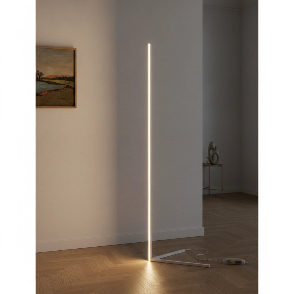Stehlampe V-Line weiß