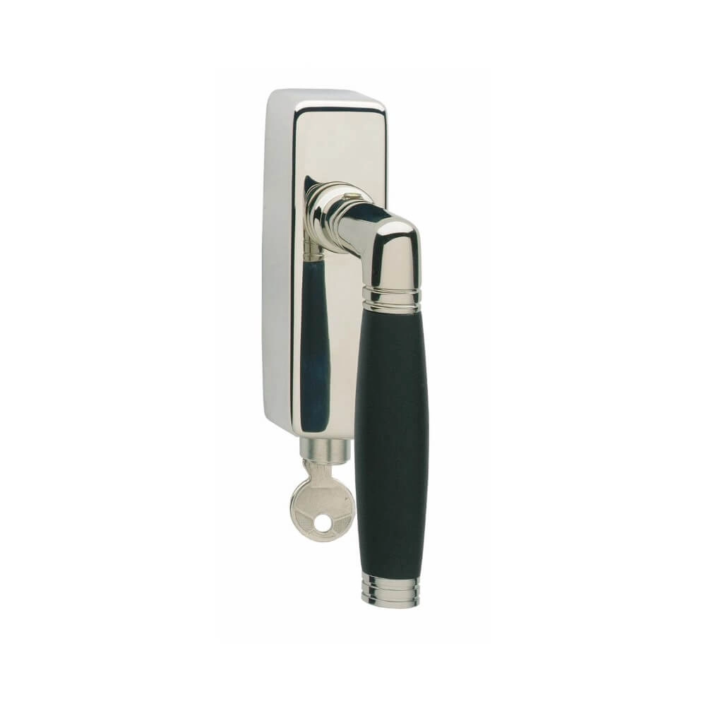 Klassischer Fenstergriff Ton 222 Abschließbar Nickel