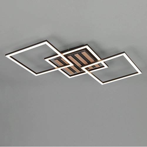 Moderne Deckenlampe Zaro Schwarz 74,5 cm
