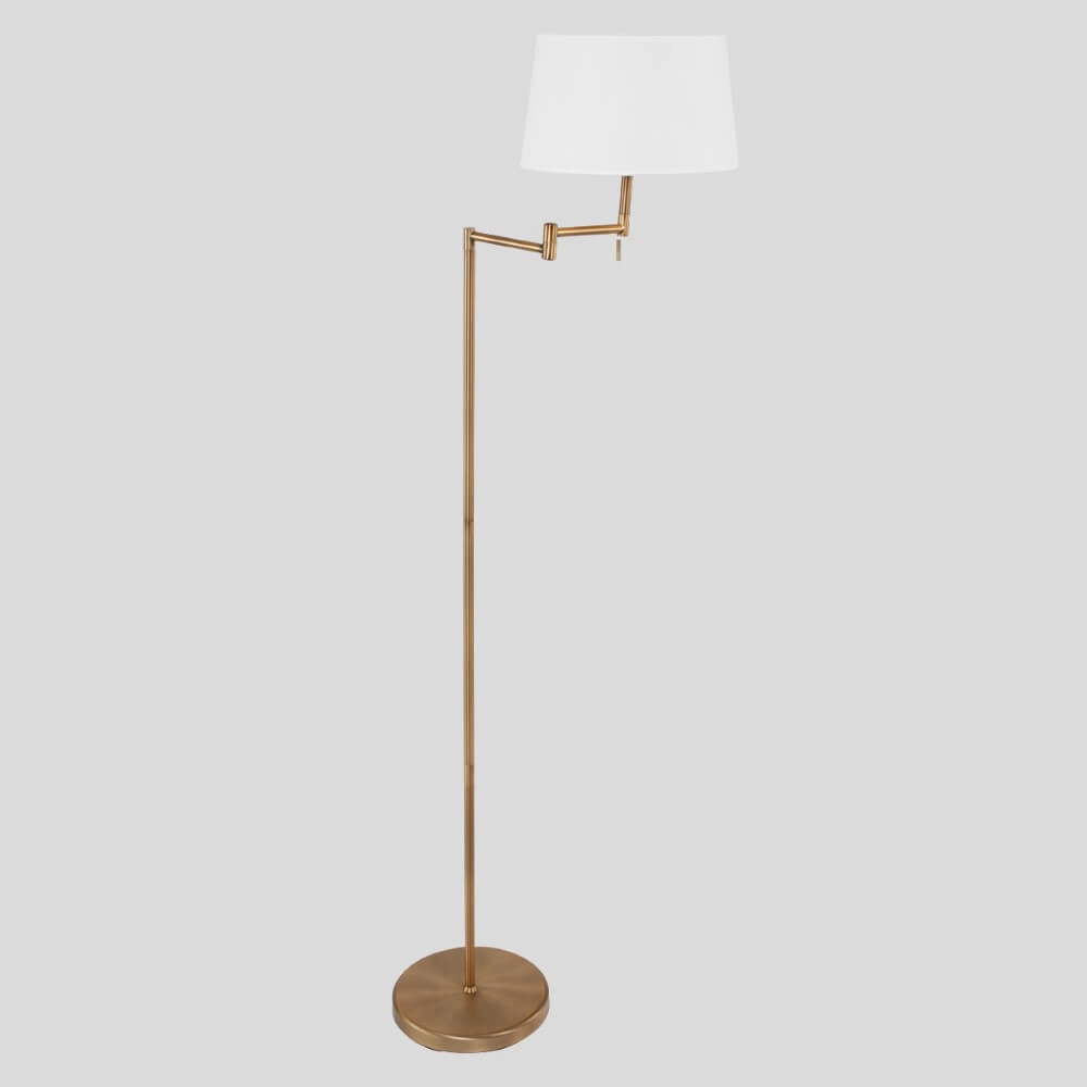 Stehlampe Mexlite 154 cm Broningbruin mit weißer Kapuze Steinhauer 8712746048087