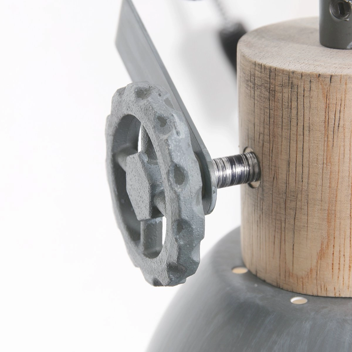 Klemmstelle Gearwood Zinkgrau mit Holz Steinhauer 8712746133776
