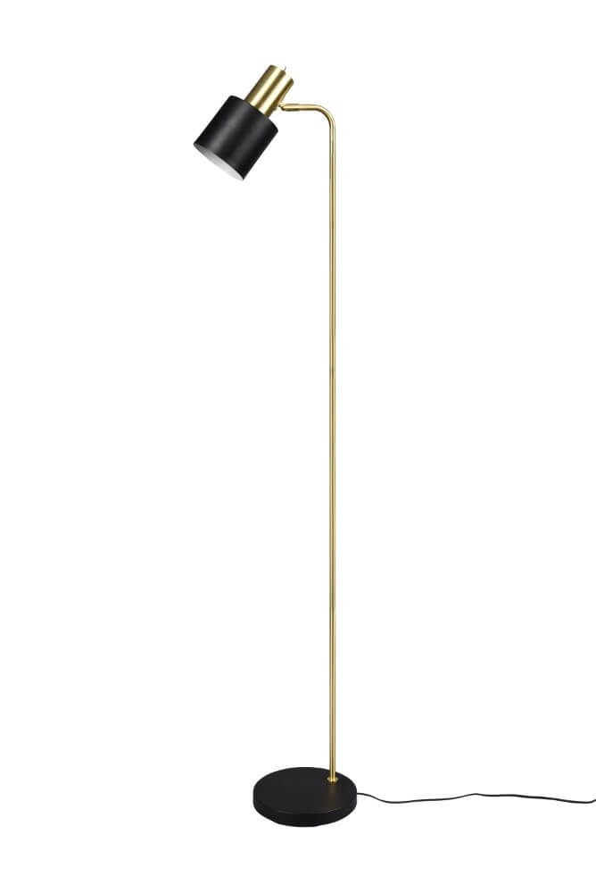 Design-Leselampe Adam Schwarz mit Gold