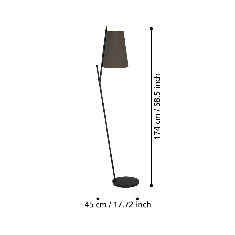 Cappuccino-Stehlampe Petrosa Stars of Light 9008606238194