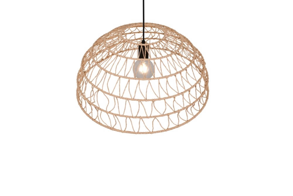 Rattan Pendelleuchte Paulette Ø 60cm Trio 4017807637533