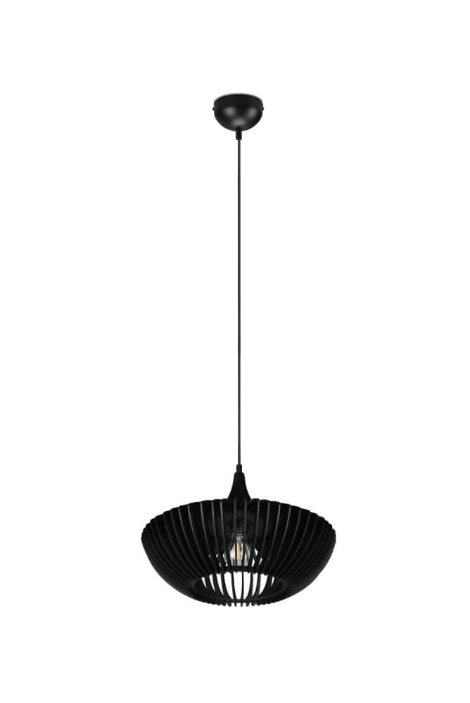 Moderne schwarze Pendelleuchte Colino Ø 40cm Trio 4017807540246