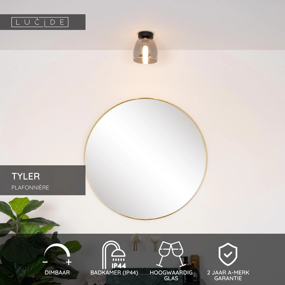 Deckenlampe Tyler Schwarz Lucide 5411212302625
