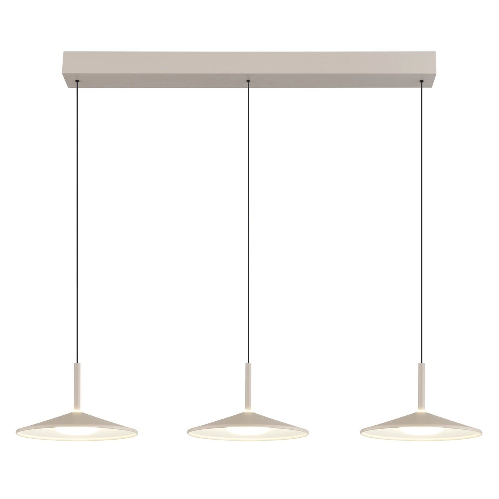 3-flammige Pendelleuchte Lampone Design sandbraun Globo 9007371572366