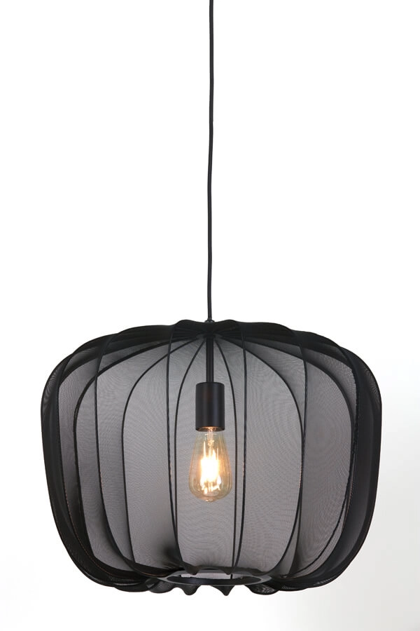 Böhmische Pendelleuchte Plumeria schwarz Ø 50cm Light & Living 8717807651404
