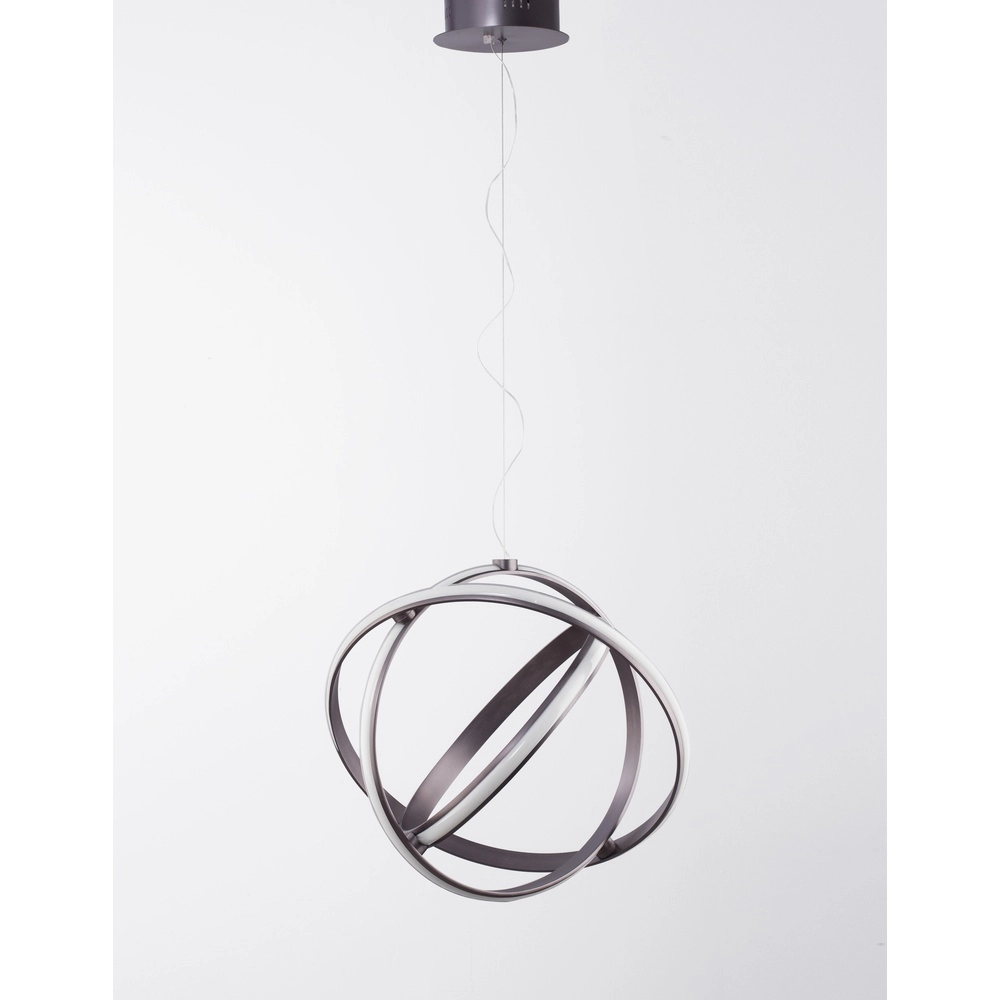 Pendelleuchte Pertone S Ø 50cm schwarz mit lila Glanz Lyora 5212017419699