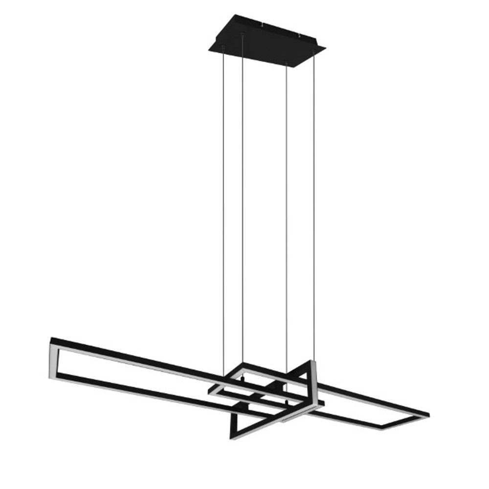 Schwarze LED-Pendelleuchte Salinas