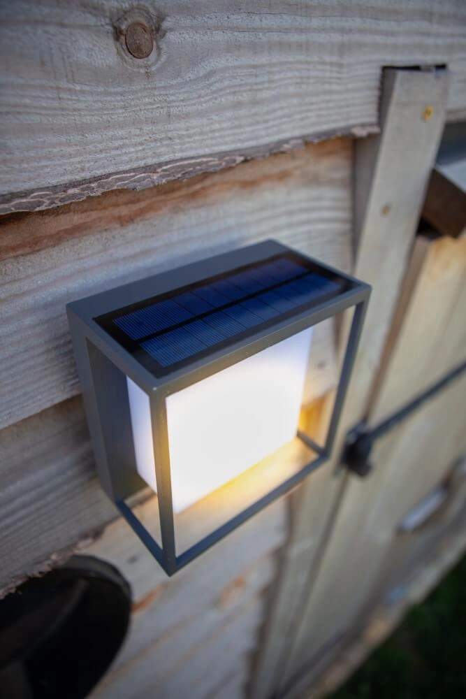 Solar wall lamp Curtis anthracite Lutec 6939412010052