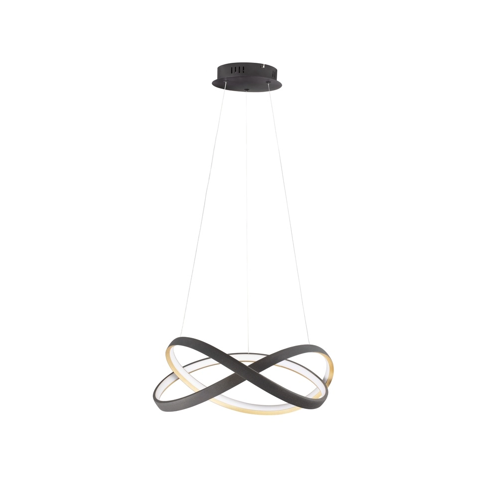 Design-Pendelleuchte Odrey schwarz mit gold Lyora 5212017444738
