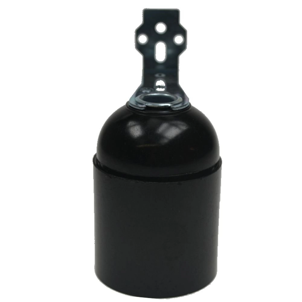 Lampenhalter E27 - Base schwarz mit Bestätigungsplatte Vtac 8717692021788
