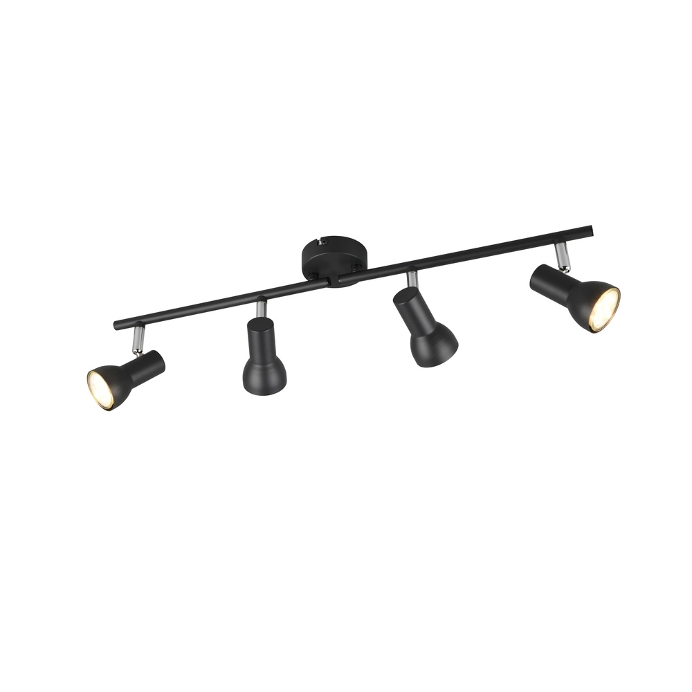 Deckenlampe Cantar schwarz 4-flammig Trio 4017807615944