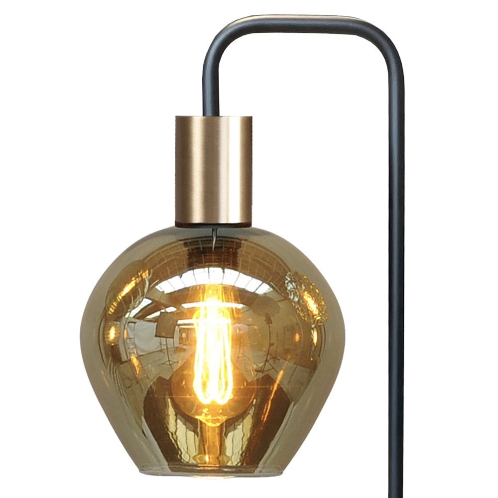 Tischlampe aus Glas Bounty Schwarz und Gold Masterlight 8718121251097