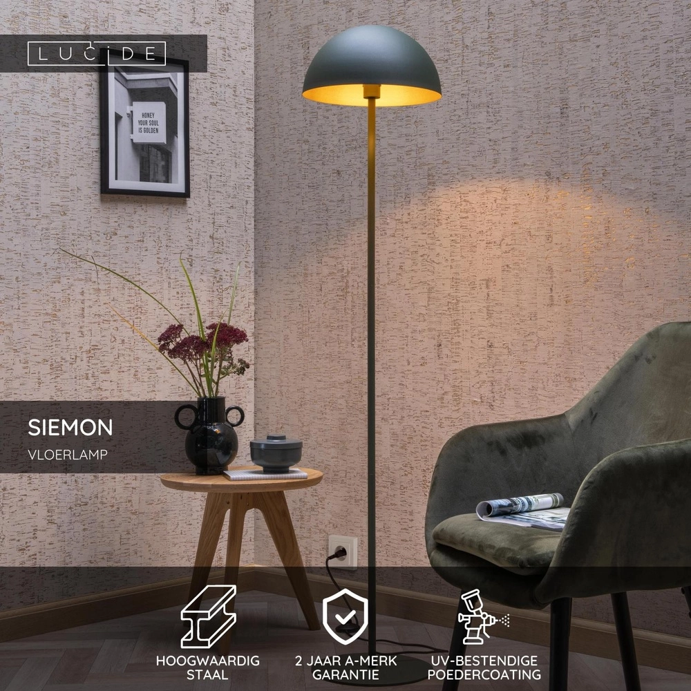 Design-Stehlampe Siemon Grün Lucide 5411212451675