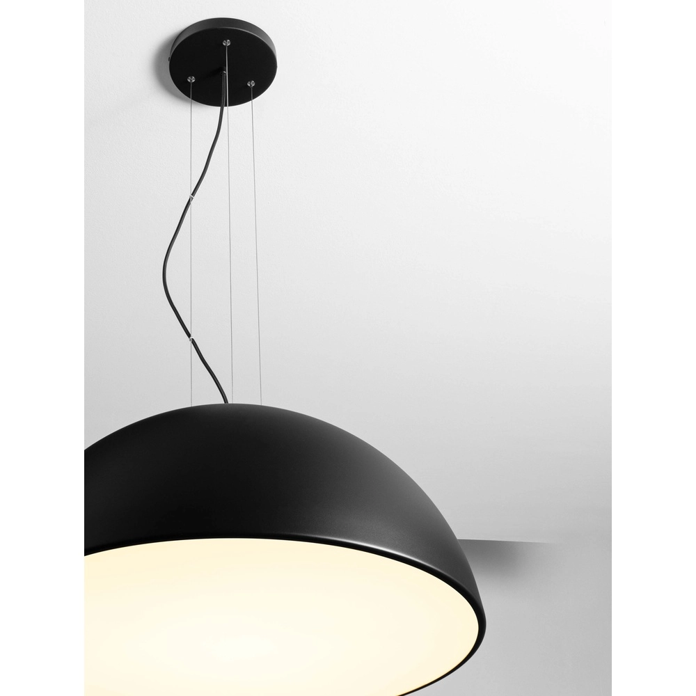 Schlanke Pendelleuchte Tholos schwarz Ø 70cm Lyora 5212017457882