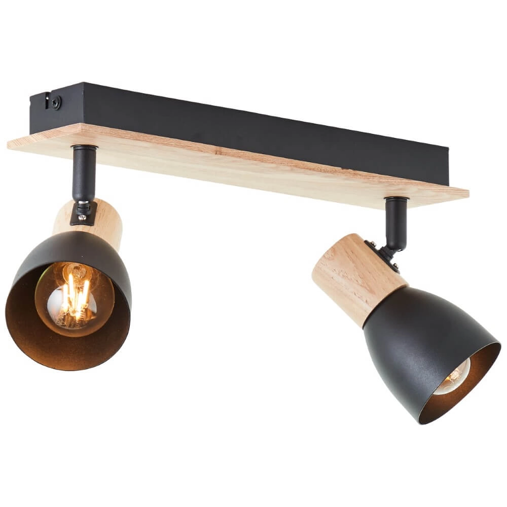 Deckenleuchte Daintree 2-helles Schwarz Brilliant 4004353408670