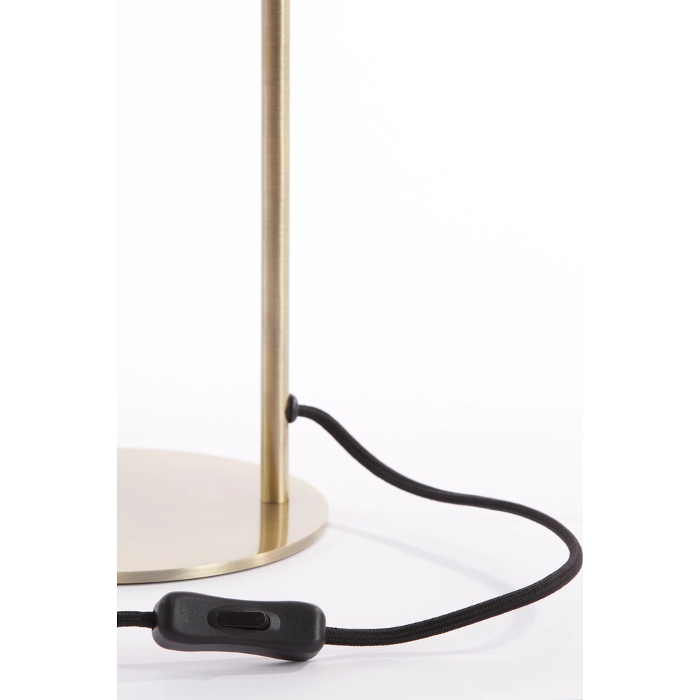 Glas-Schreibtischlampe Solna Messingmatte Light & Living 8717807686628