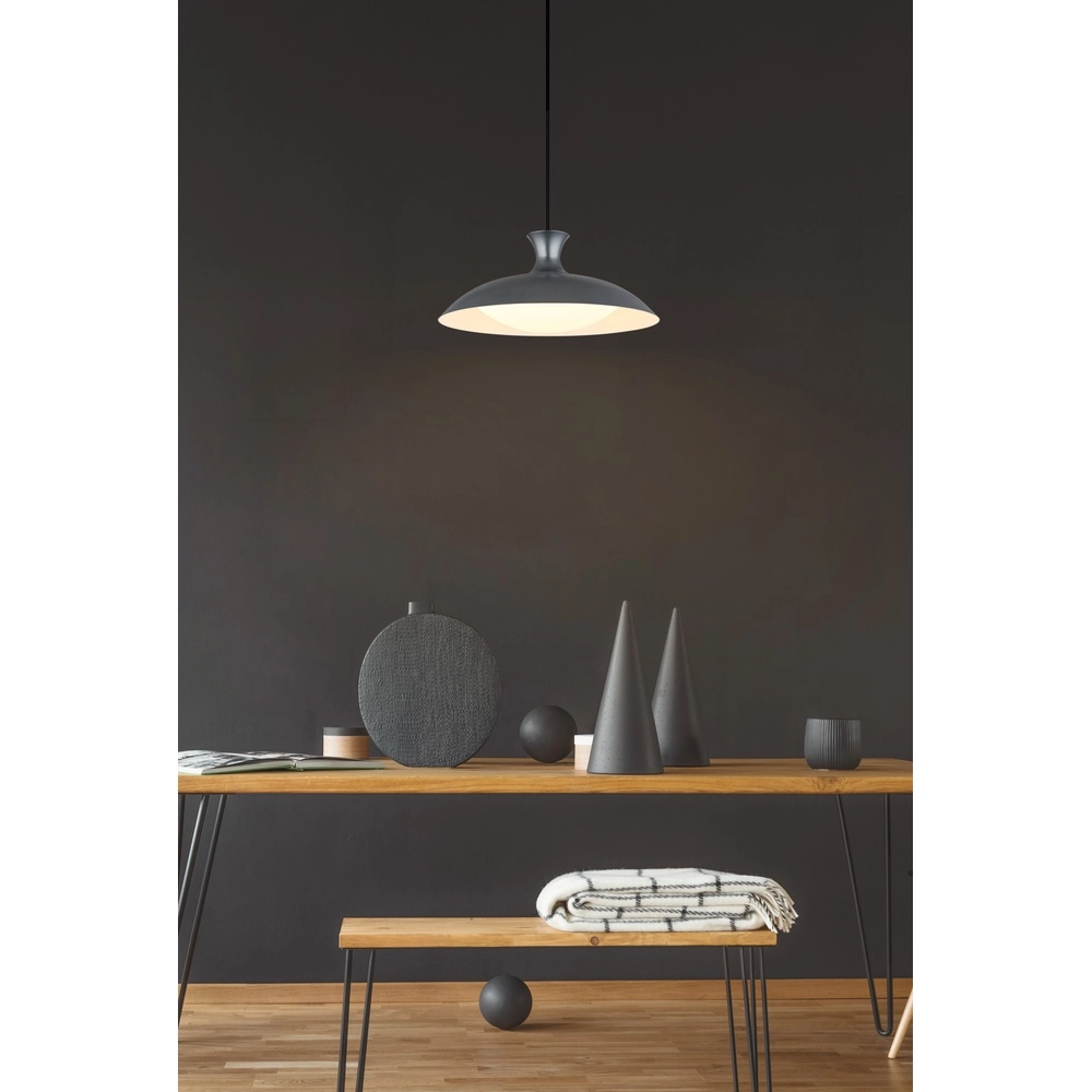 Graue Pendellampe Rocha Design Ø 40cm Globo 9007371533985