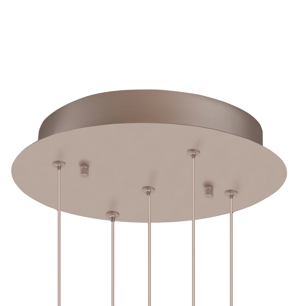 Pendellampe Champagne Egg 5-Lampen-Pendellampe Highlight 8718379052385