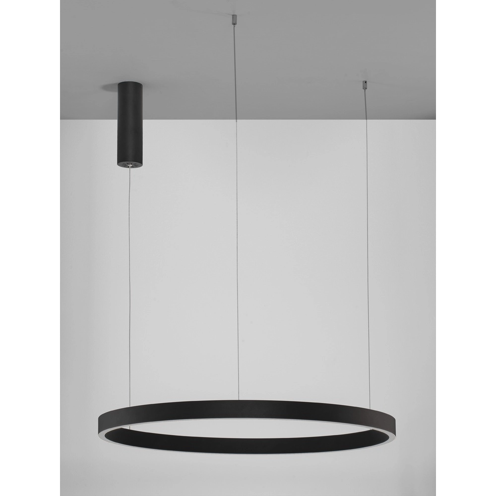 Schwarze Pendelleuchte Elowen Ausführung Ø 80cm Lyora 5212017439093