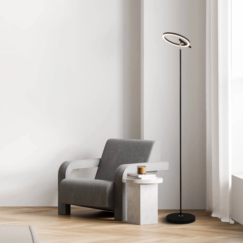 Moderne Stehleuchte Space schwarz Searchlight 5053423274713